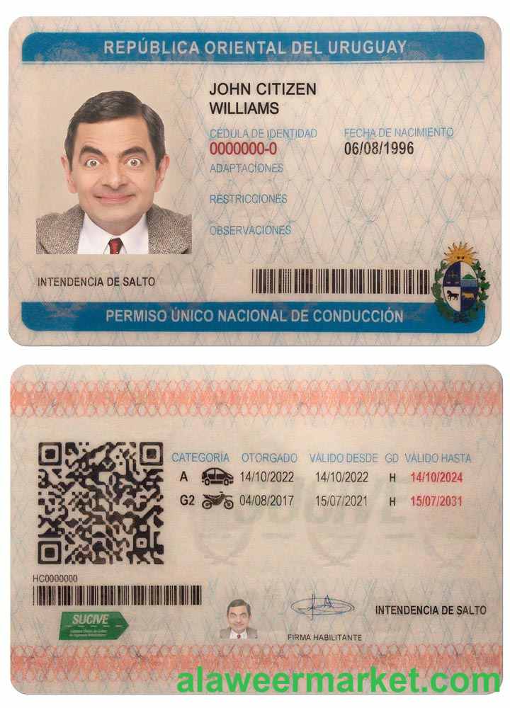 URUGUAY driving license